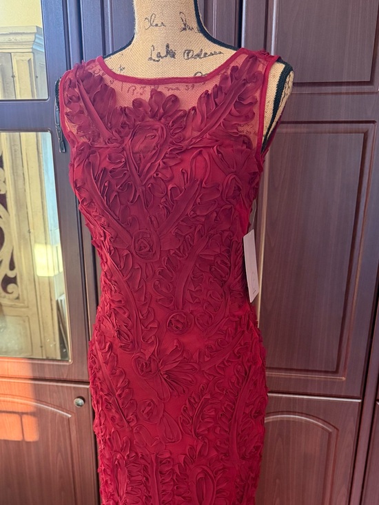 JS Collections Dresses & Skirts - JS Collections Red Embellished Maxi Dress